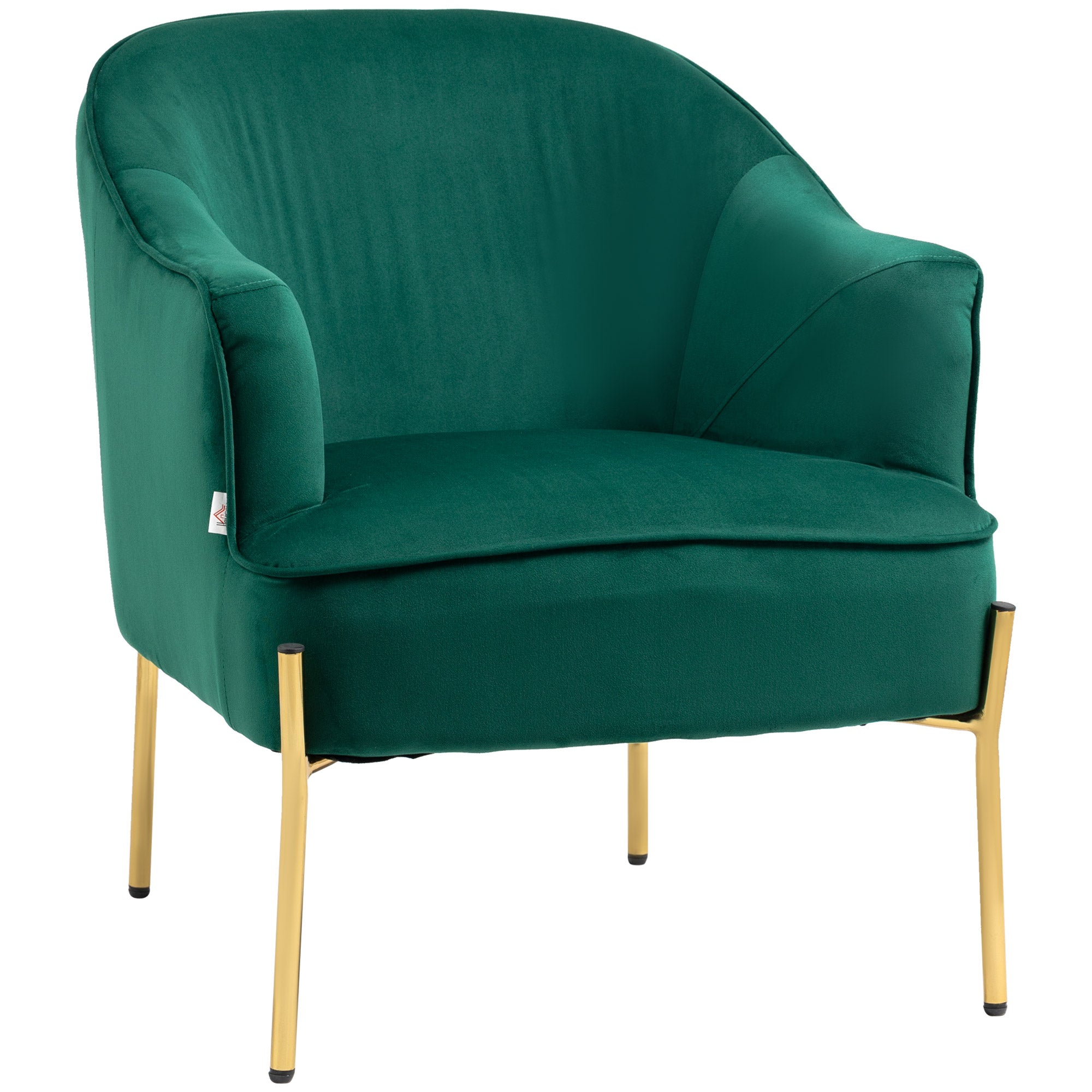 EasyComfort fauteuil fluweel groen