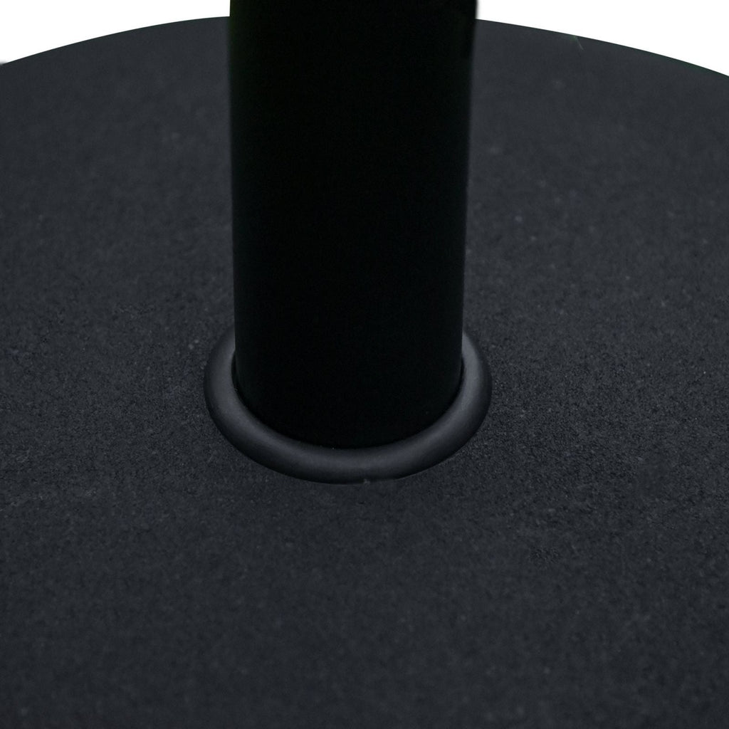 EASYCOMFORT Concrete Garden Umbrella Base for Umbrellas with ?35mm, ?38mm, ?48mm Pole, Black ?50x37cm