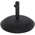 EASYCOMFORT Concrete Garden Umbrella Base for Umbrellas with ?35mm, ?38mm, ?48mm Pole, Black ?50x37cm