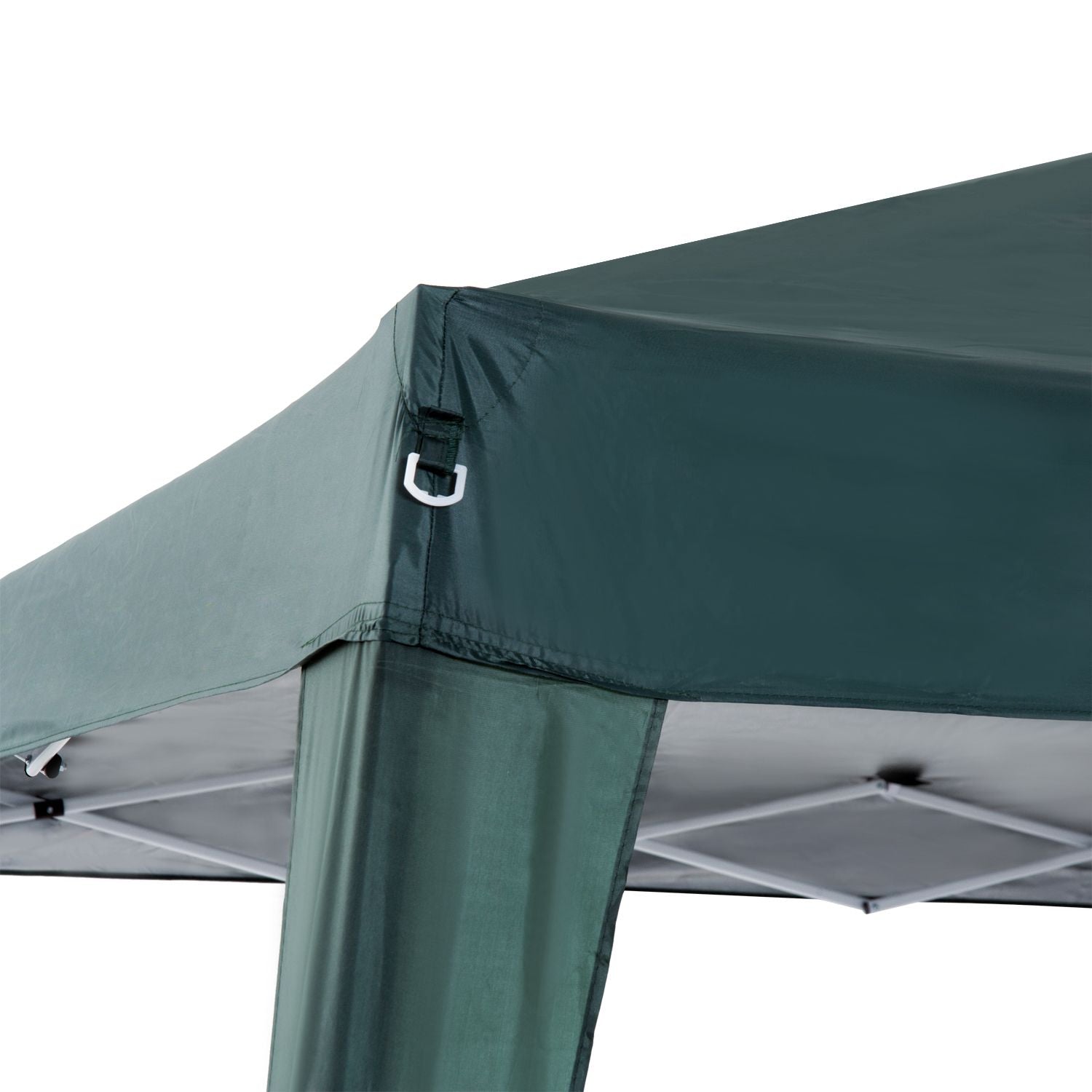 EasyComfort Folding 3x3 m Gazebo, staal & polyester, groen