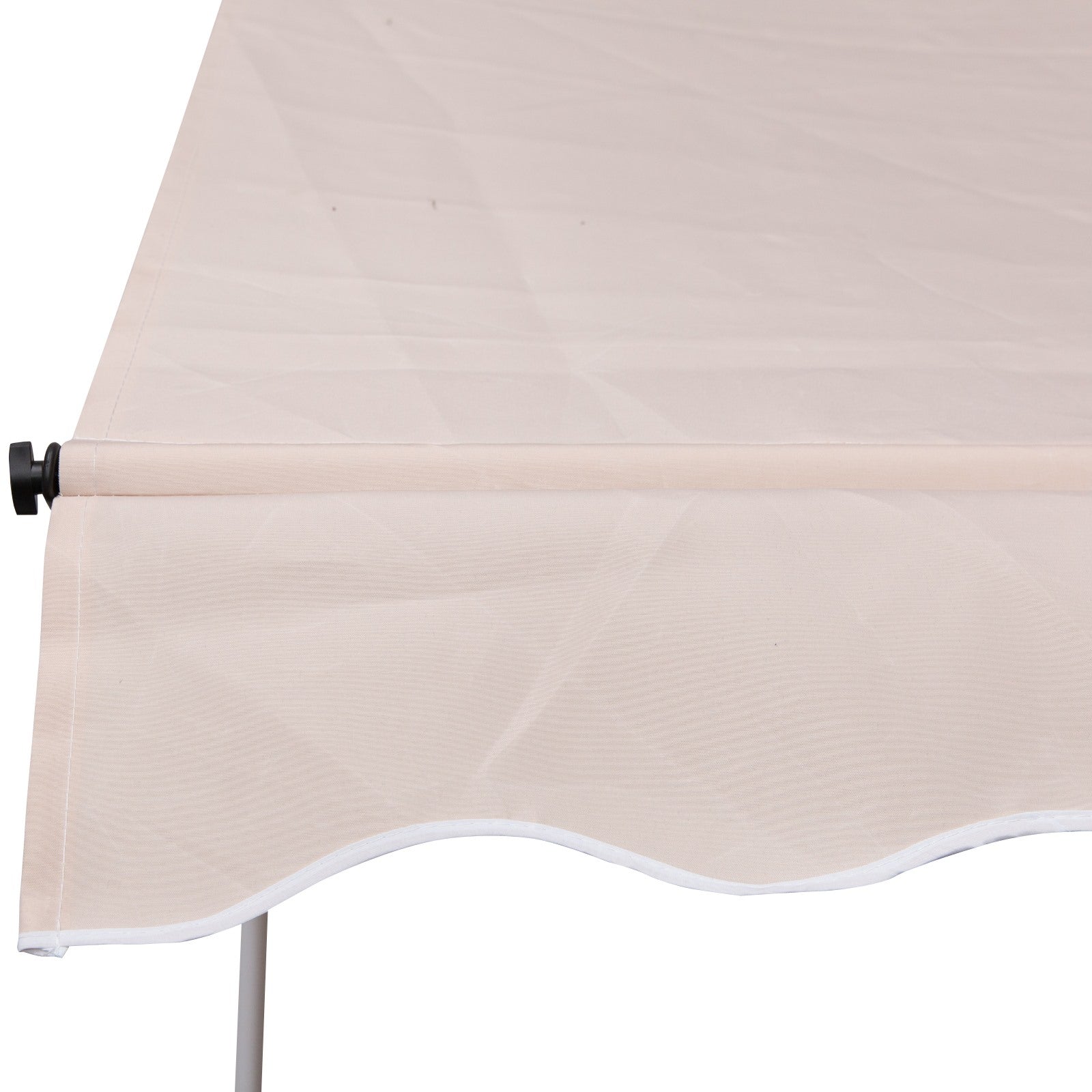 EASYCOMFORT 2x1.5 m Outdoor Roller Awning with Crank and Adjustable Angle, Beige