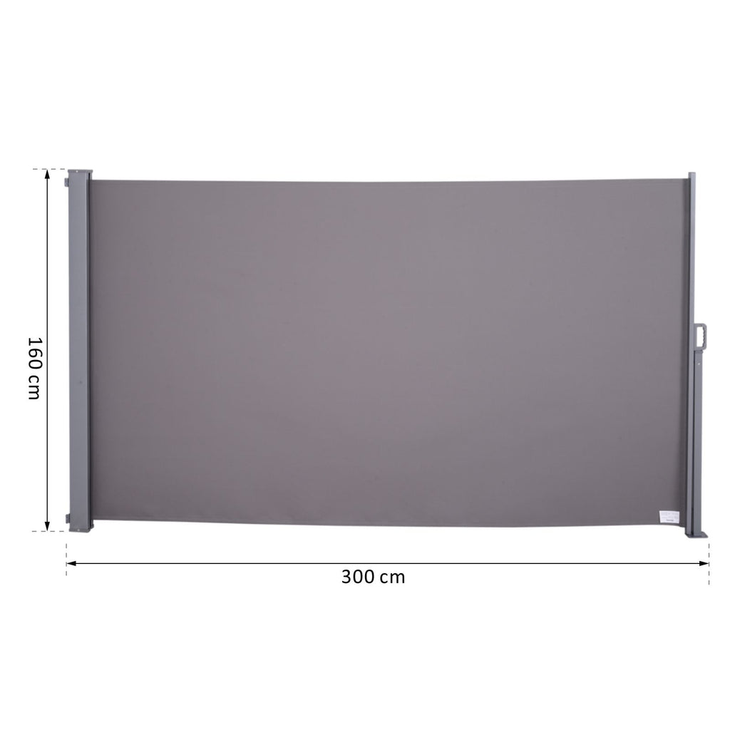 EASYCOMFORT zij- en oprolzonnescherm 3x1.6 m aluminium