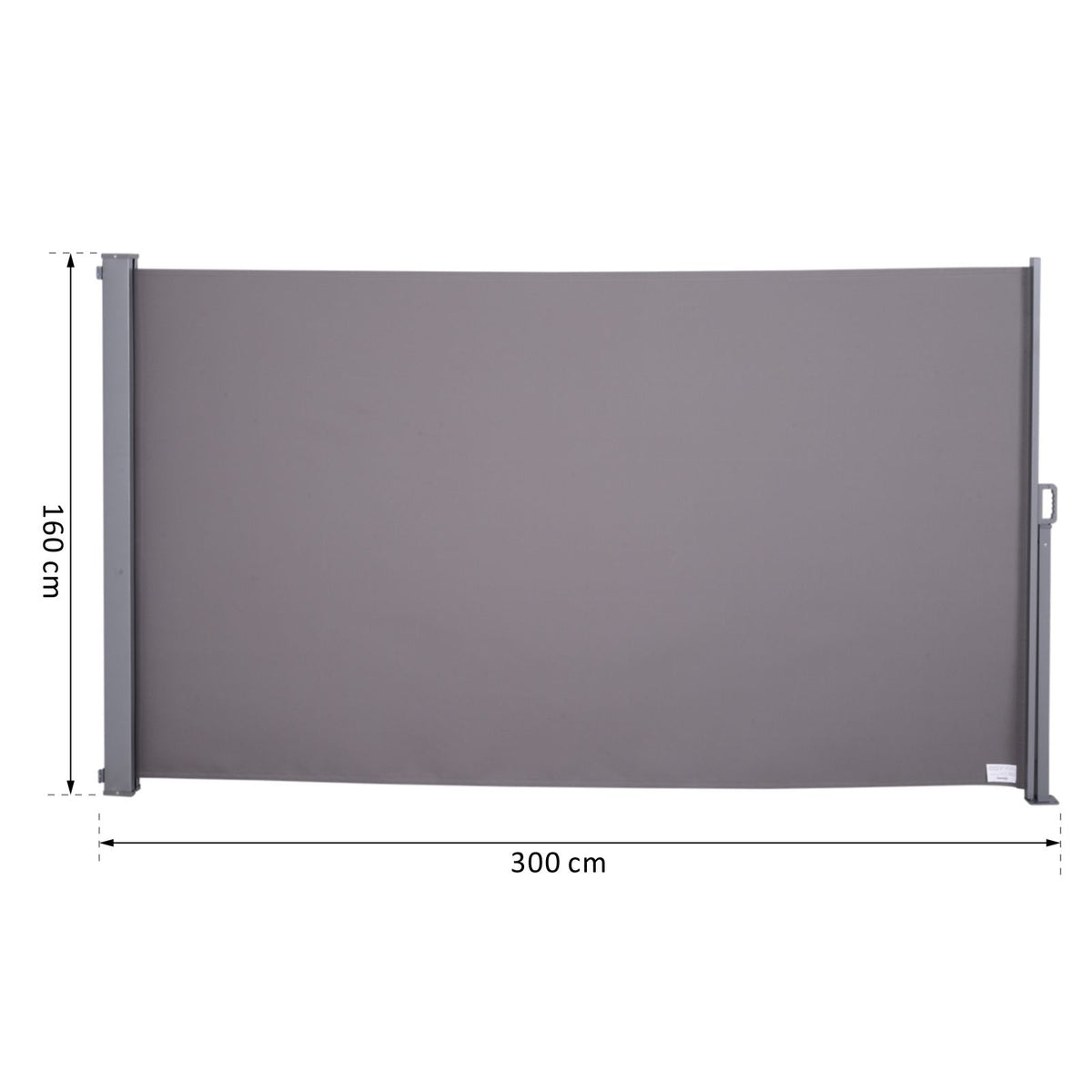 EASYCOMFORT zij- en oprolzonnescherm 3x1.6 m aluminium