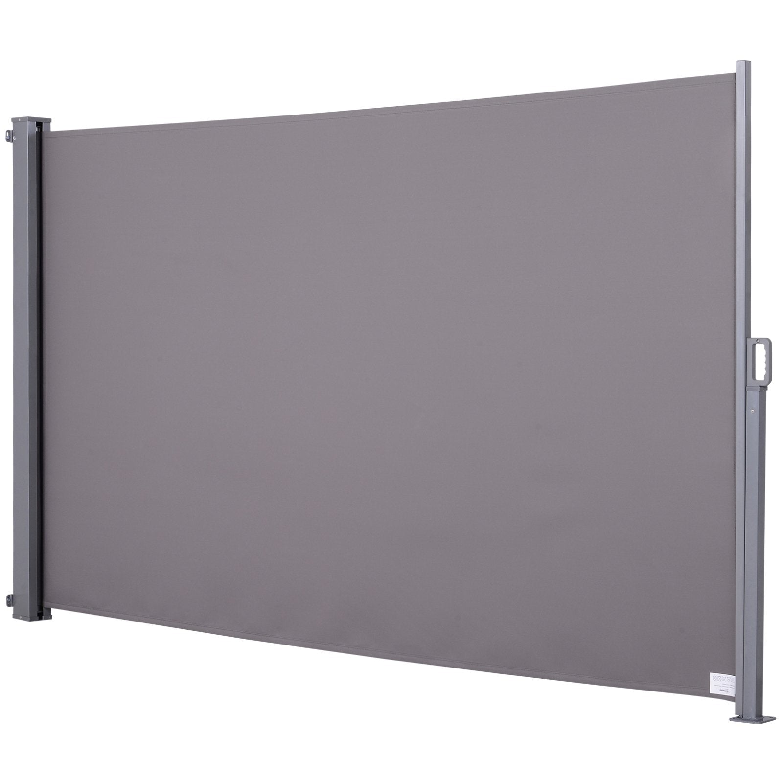 EASYCOMFORT Side and Roller Awning (3x1.6m) in Aluminum and Waterproof Anti-UV Polyester, for Wind/Privacy