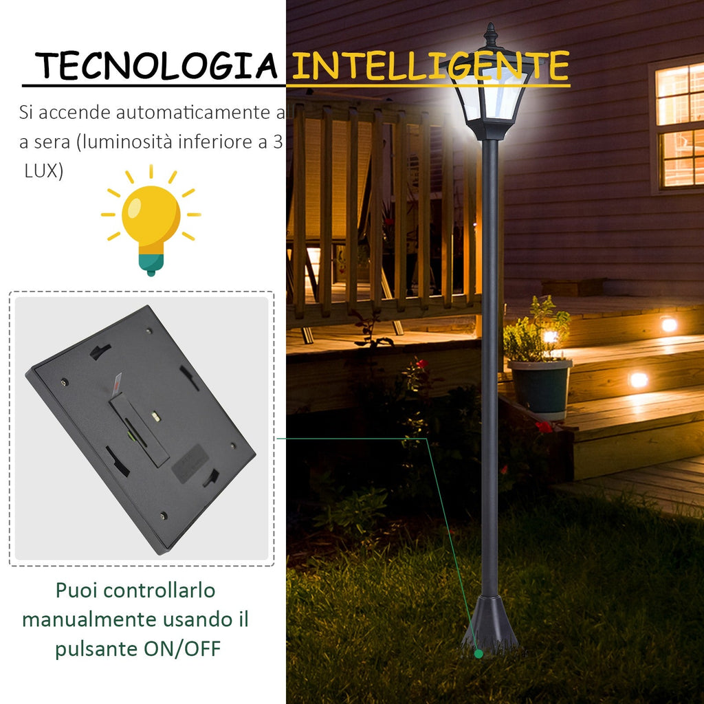 EasyComfort Garden Lamp LED - LED tuinlamp op zonne-energie 15 × 15 × 120cm