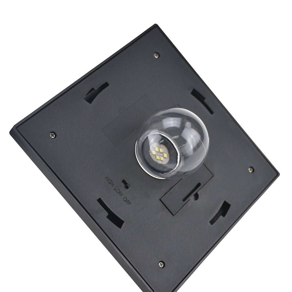 EasyComfort Solar LED tuinlamp 18×18×160cm zwart