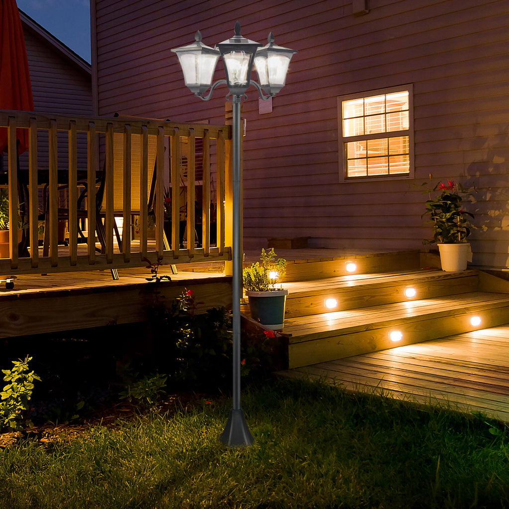 EasyComfort Solar Garden Lamp 3 LEDs Buitenlamp IP44 51.5×47×182.5cm