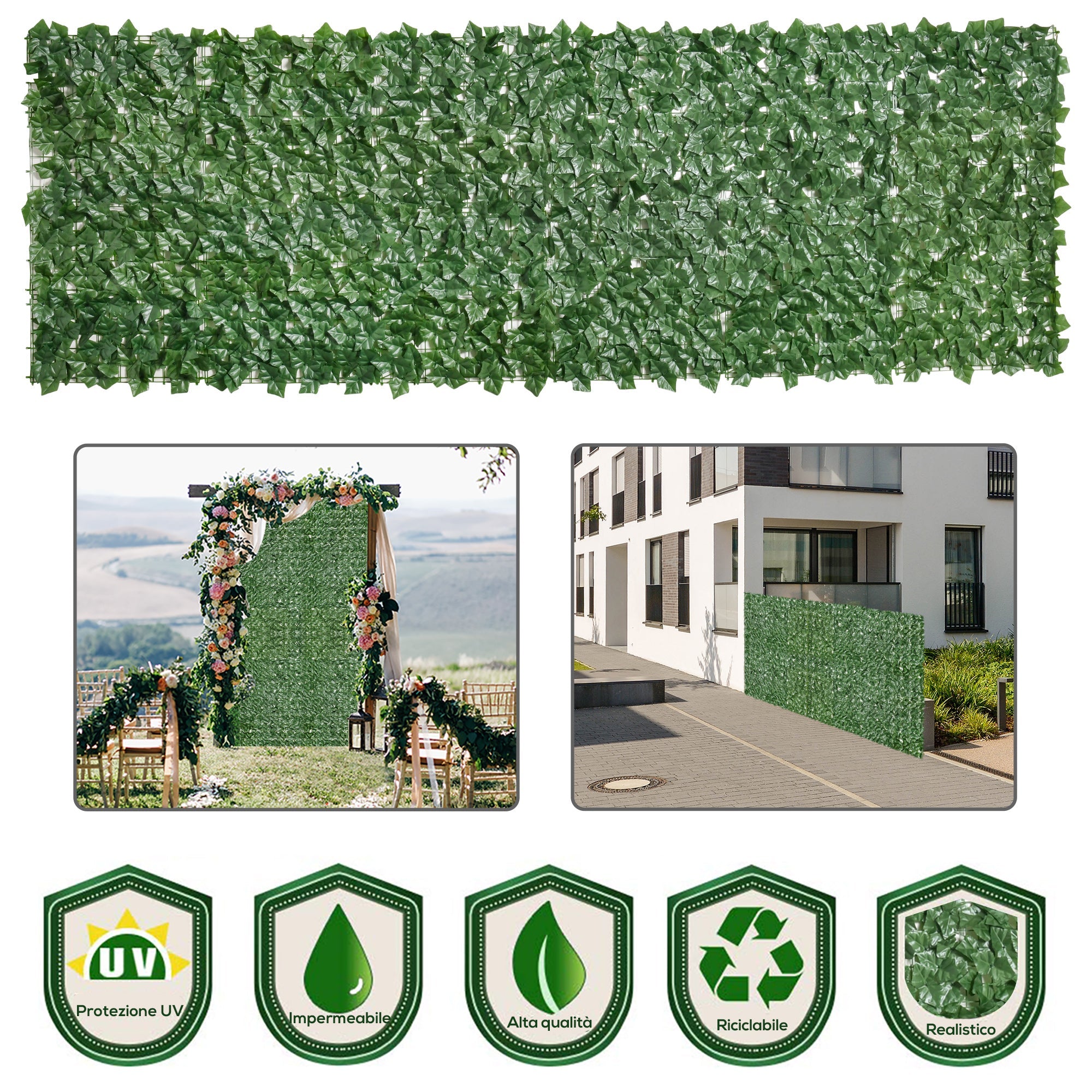 EASYCOMFORT Rol kunsthaag PE anti-UV 300x100cm