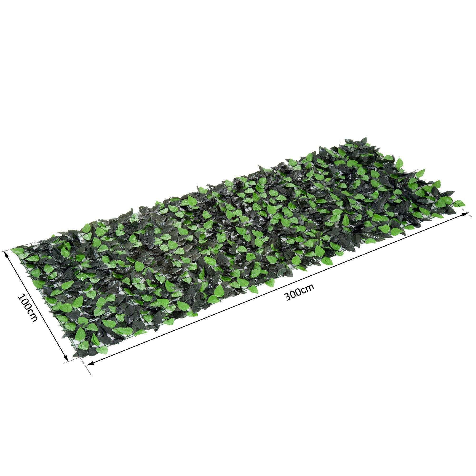 EASYCOMFORT Roll of Artificial Synthetic Faux Evergreen Hedge 1×3m Balcony Garden Fence