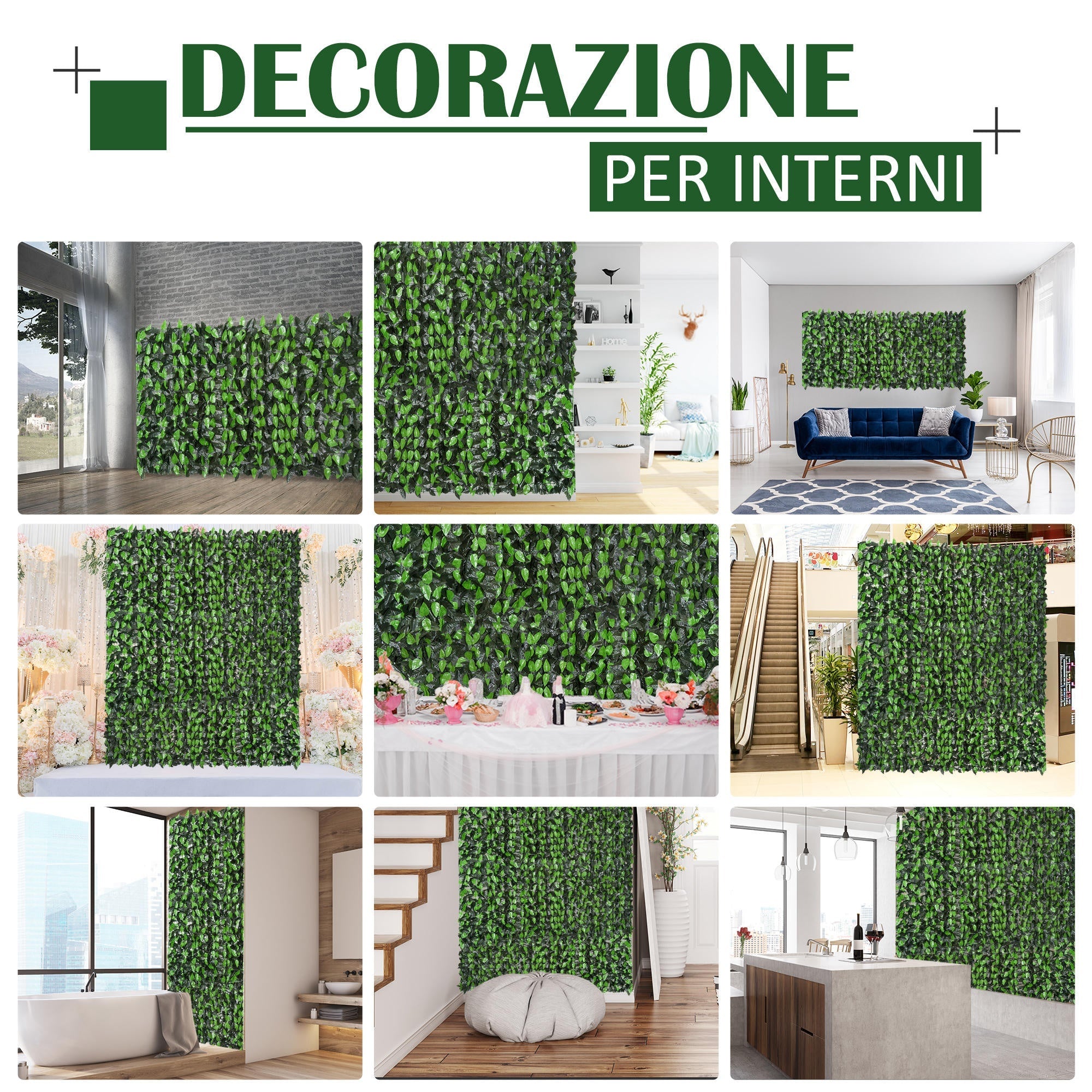 EASYCOMFORT Roll of Artificial Synthetic Faux Evergreen Hedge 1×3m Balcony Garden Fence
