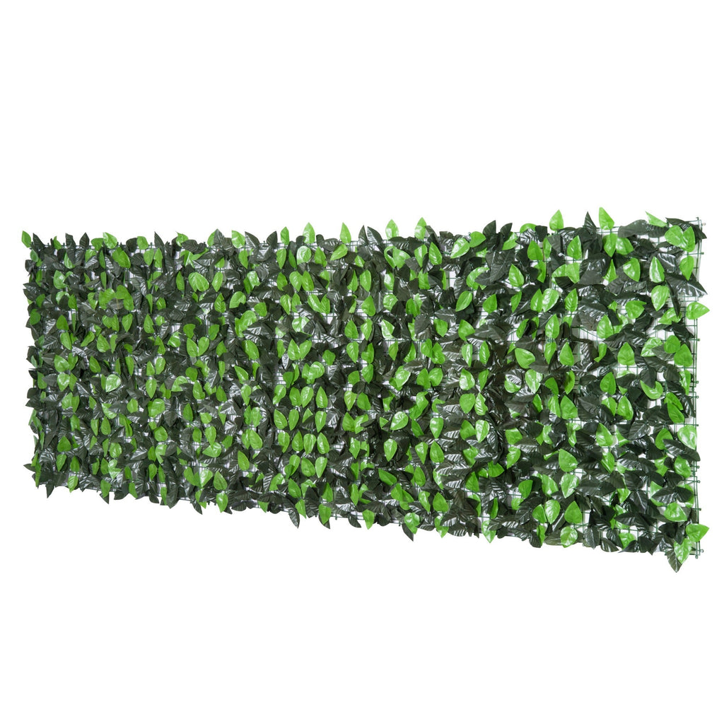 EASYCOMFORT Roll of Artificial Synthetic Faux Evergreen Hedge 1×3m Balcony Garden Fence