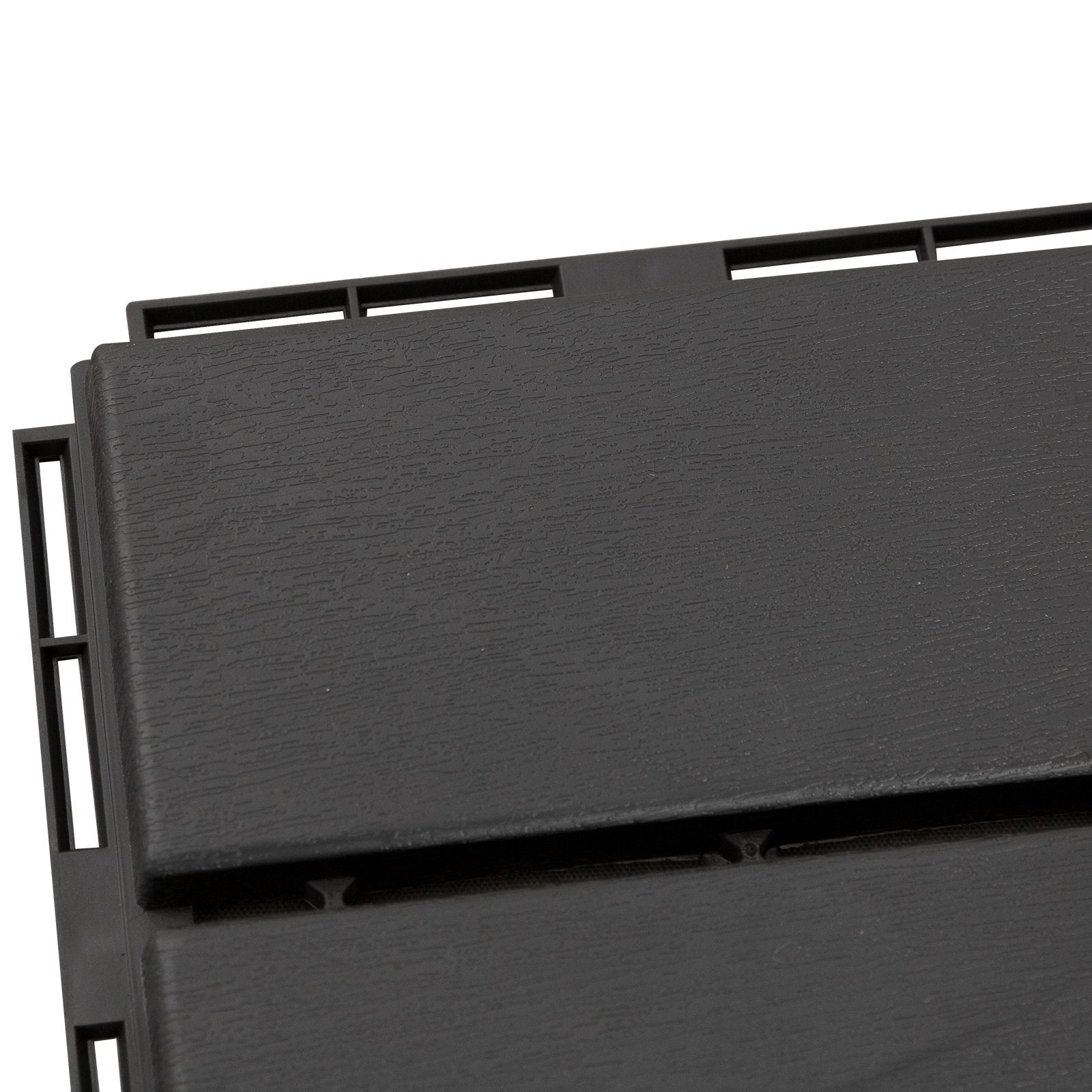 EASYCOMFORT Set of 9 Interlocking Terrace Tiles, Floor Tiles (30x30x2cm) in Non-Slip PP, Area: 0.81 m2 Black