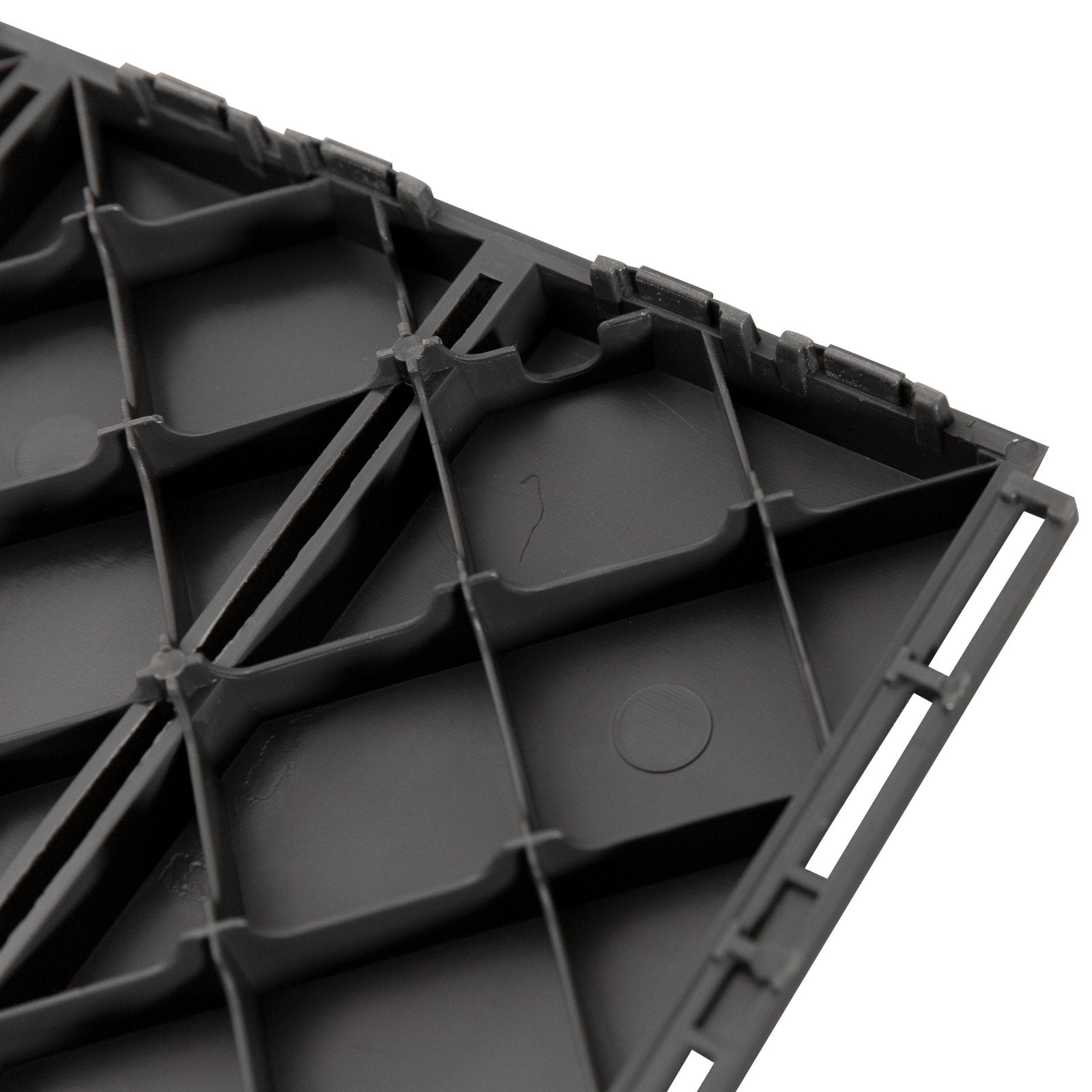 EASYCOMFORT Set of 9 Interlocking Terrace Tiles, Floor Tiles (30x30x2cm) in Non-Slip PP, Area: 0.81 m2 Black