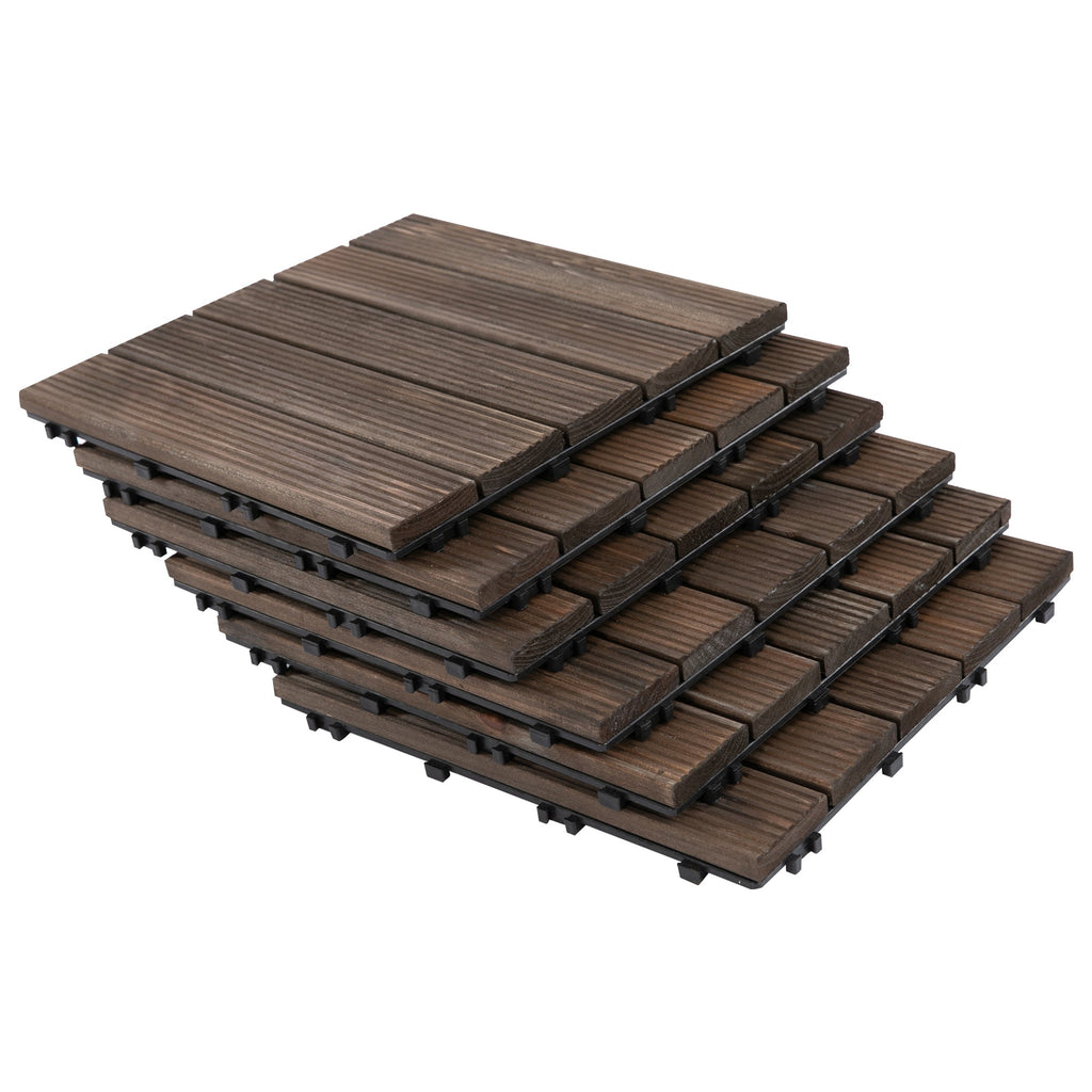 EASYCOMFORT houten buitentegels set 27