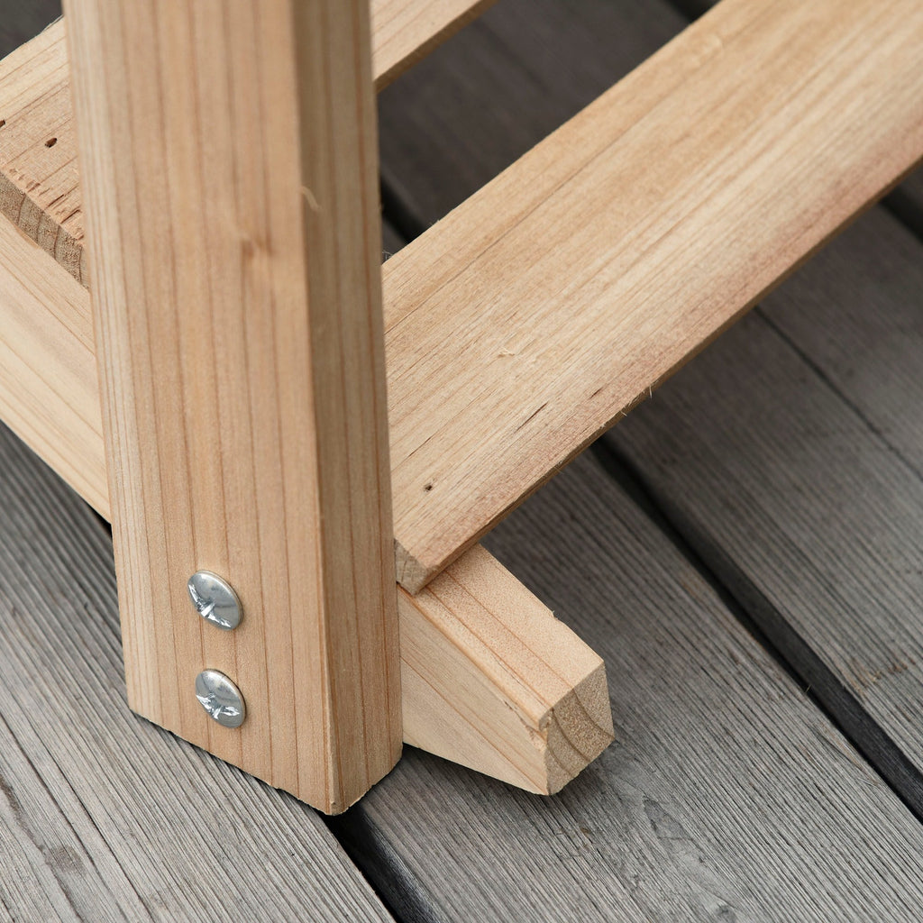EASYCOMFORT Tuinbrug van hout boogmodel 100x32x48cm