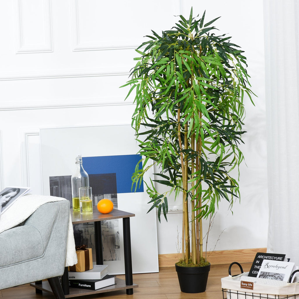 EASYCOMFORT Artificial Bamboo with Pot for Indoor and Outdoor, Φ18x150cm