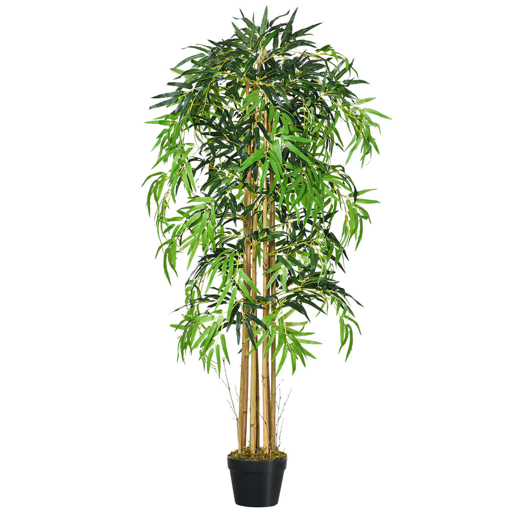 EASYCOMFORT Artificial Bamboo with Pot for Indoor and Outdoor, Φ18x150cm