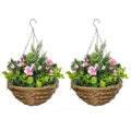 EasyComfort Lisianthus kunsthangplanten set van 2