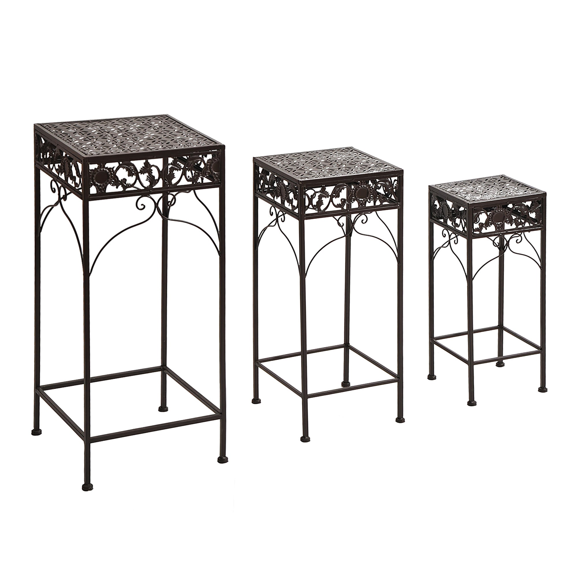 EASYCOMFORT set van 3 plantendragers bruin