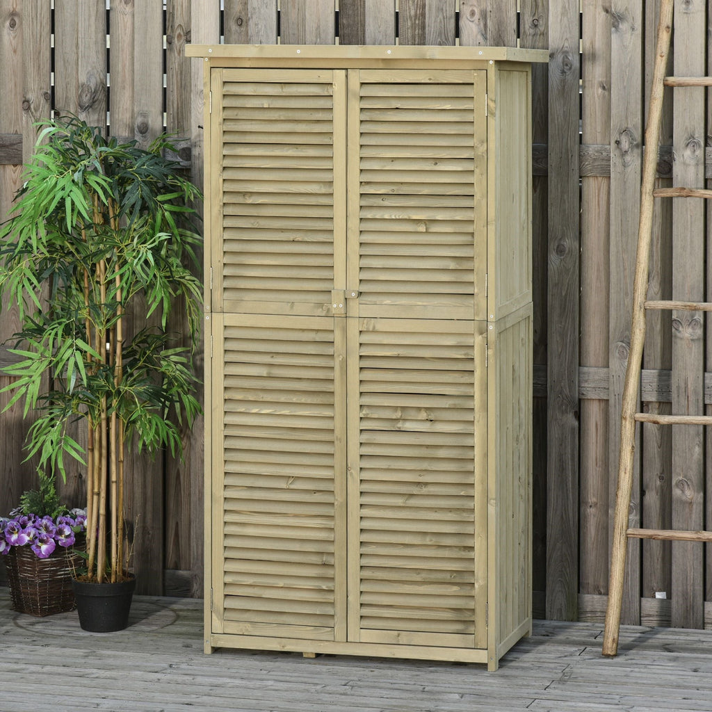 EasyComfort Buitenopbergkast 4 vakken 87x46.5x160 cm