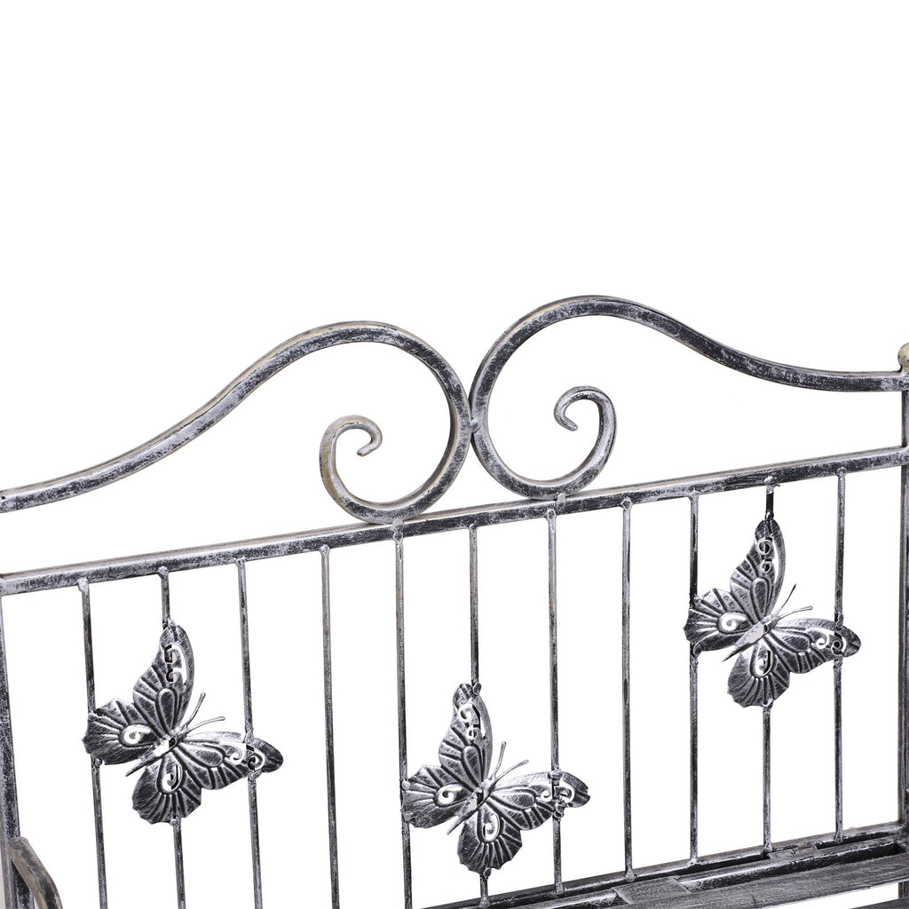 EASYCOMFORT 3-Tier Shelf Planter for Garden Indoor Balcony, Silver Grey, 44 x 25 x96 cm