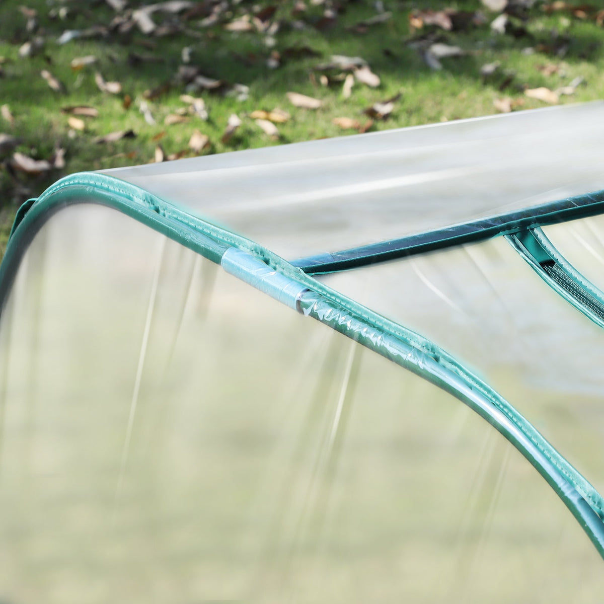 EasyComfort Tunnelkas staal en PVC, 395x100x80 cm
