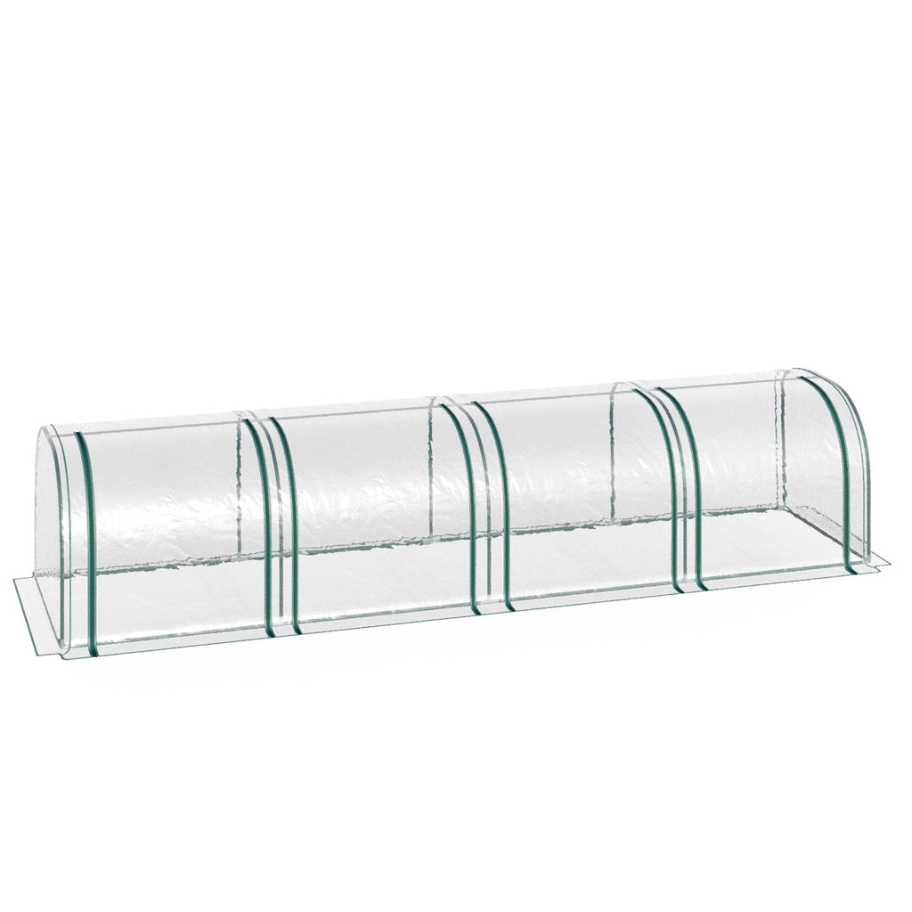 EasyComfort Tunnelkas staal en PVC 395x100x80 cm