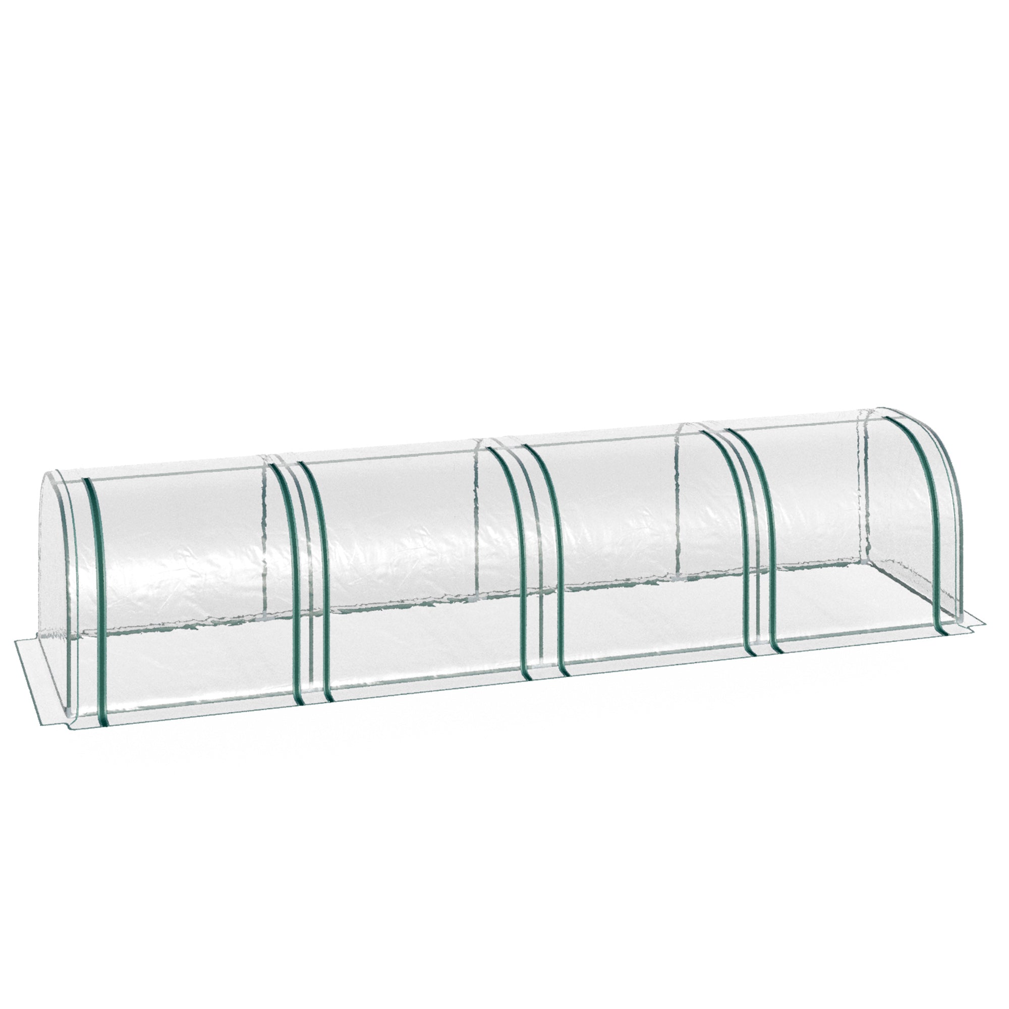EasyComfort Tunnelkas staal en PVC 395x100x80 cm
