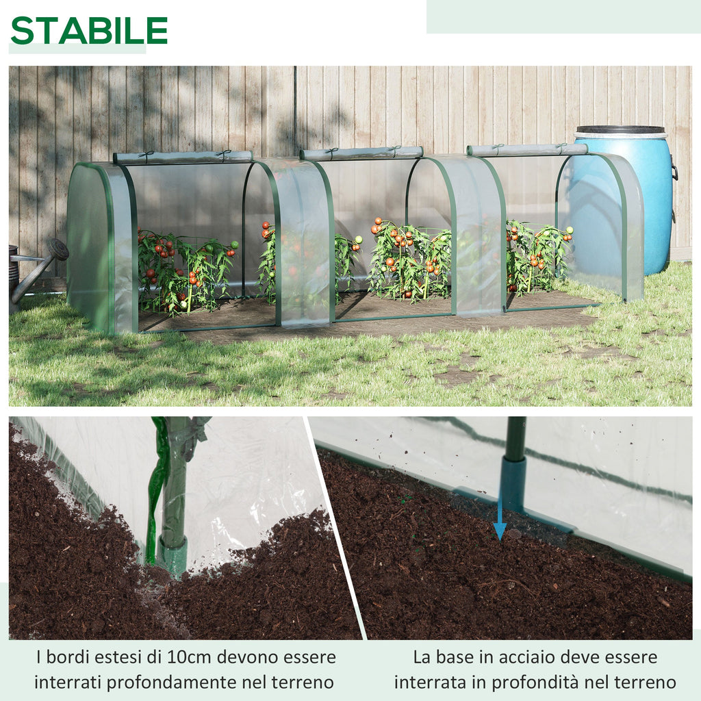 EasyComfort Tunnelkas PVC/staal 295x100x80 cm