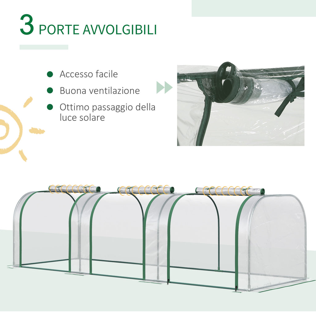 EasyComfort Tunnelkas PVC/staal 295x100x80 cm