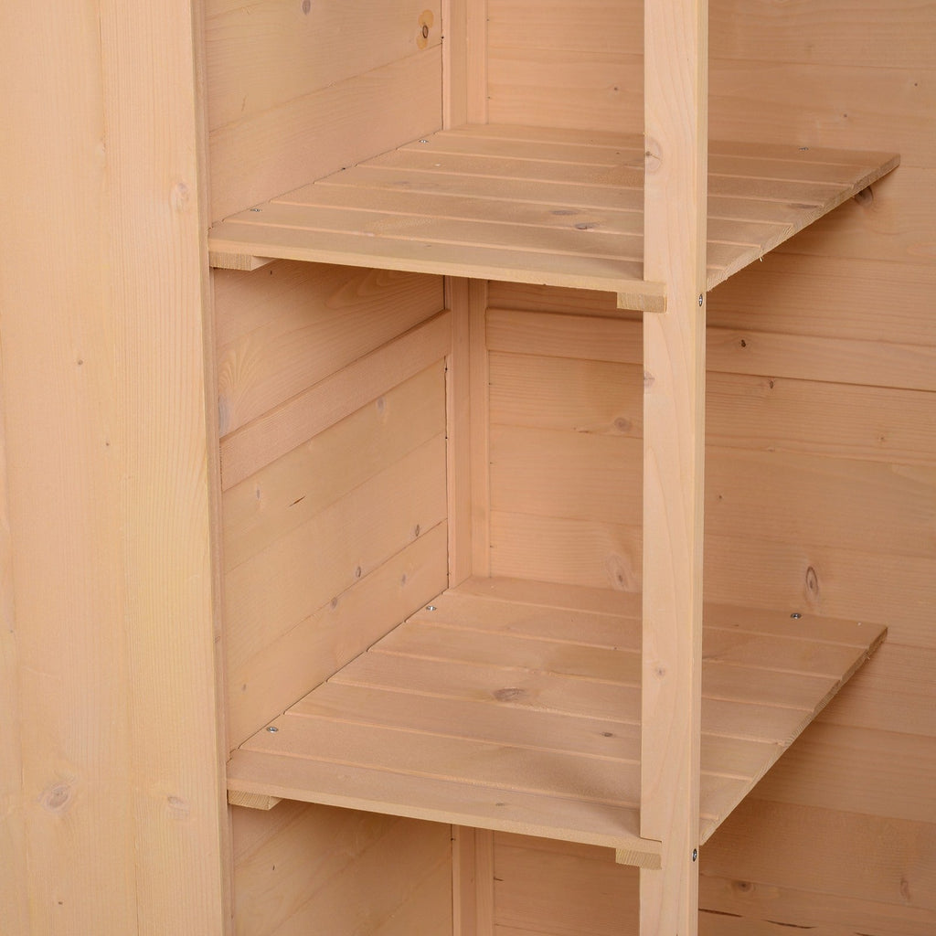 EASYCOMFORT Tuinhuisje van vurenhout 75x56x115 cm