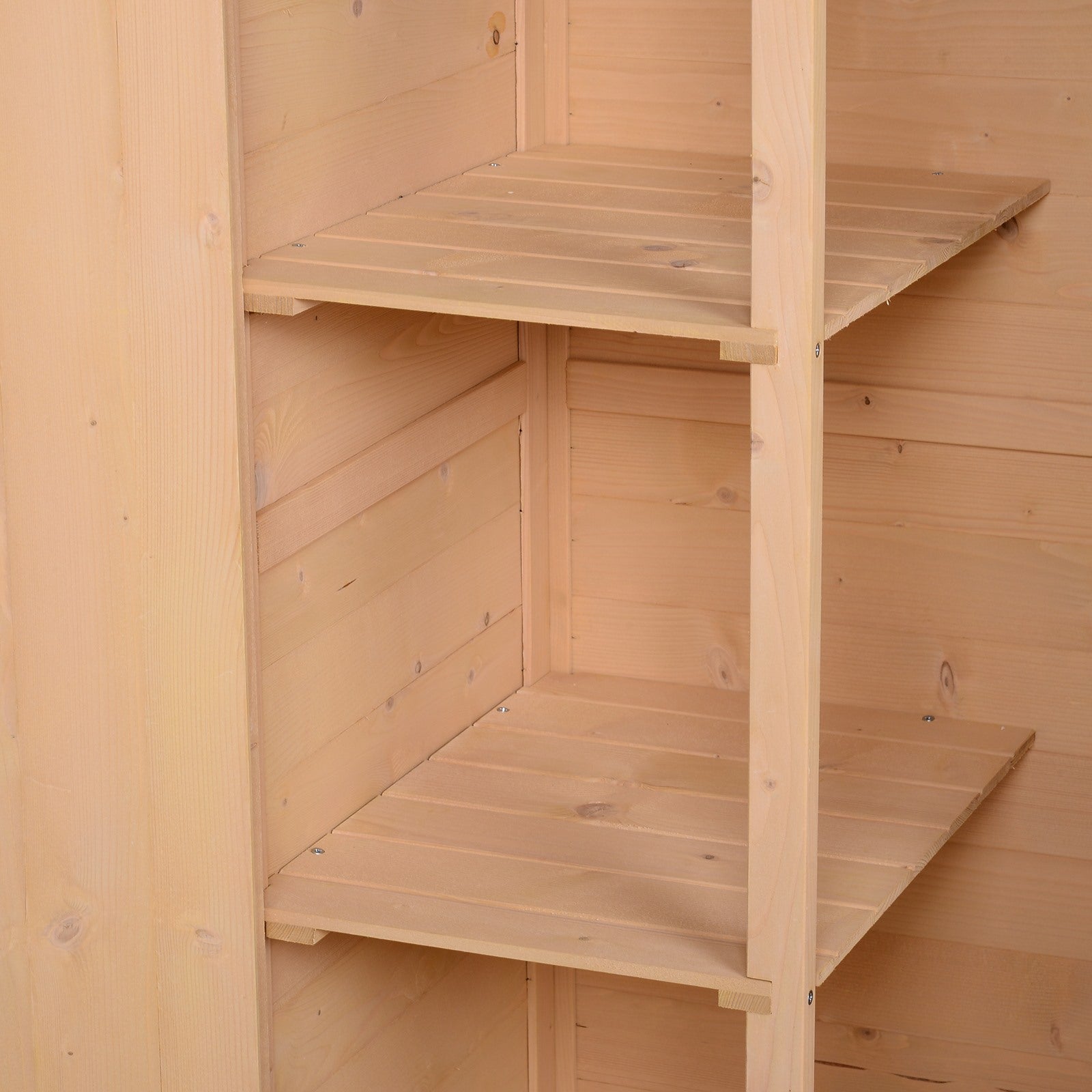 EASYCOMFORT Tuinhuisje van vurenhout 75x56x115 cm