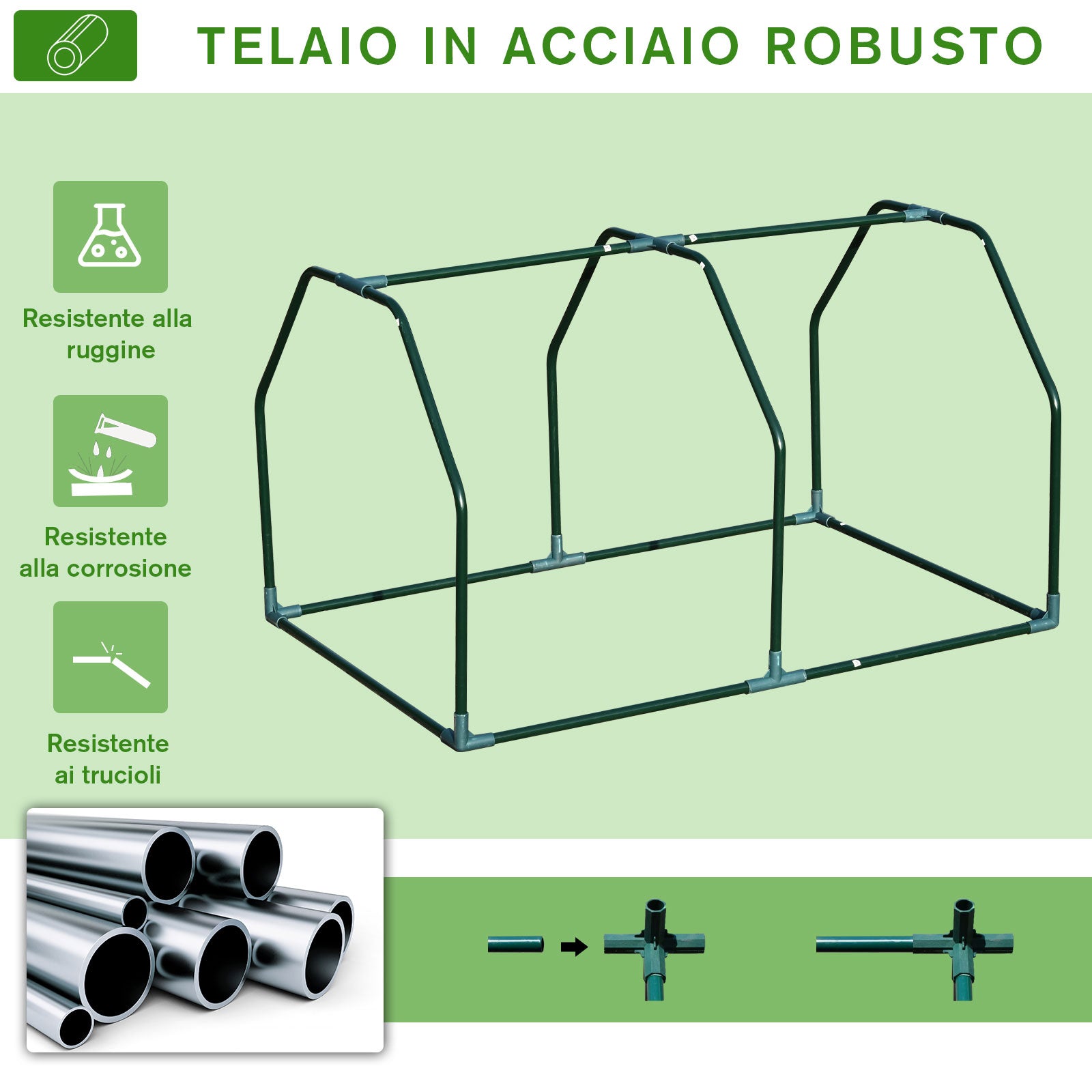 EasyComfort Mini-serre voor balkon en tuin 99x71x60 cm