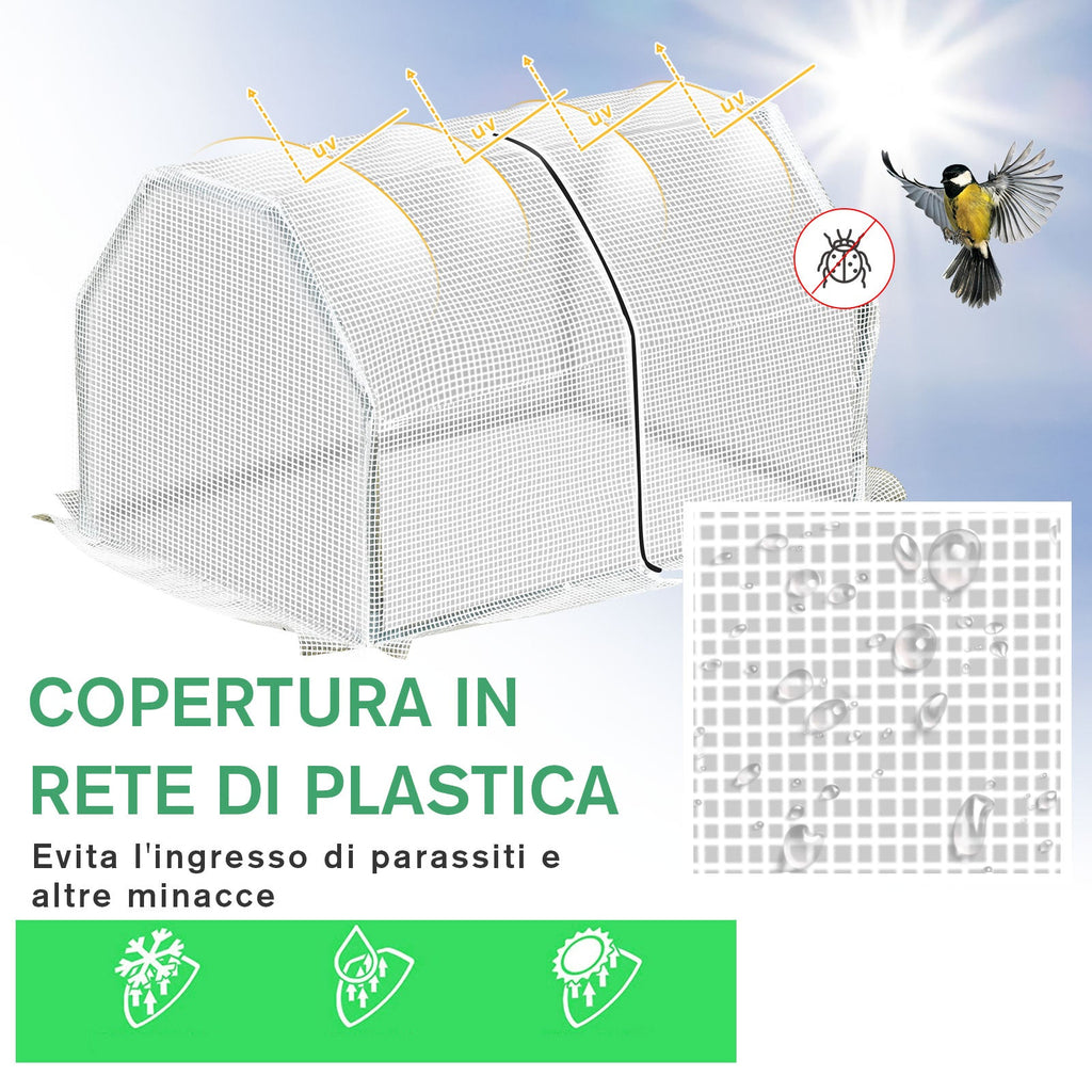 EasyComfort Mini-serre voor balkon en tuin 99x71x60 cm