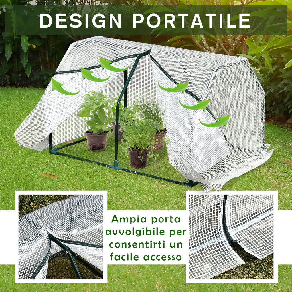 EasyComfort Mini-serre voor balkon en tuin 99x71x60 cm
