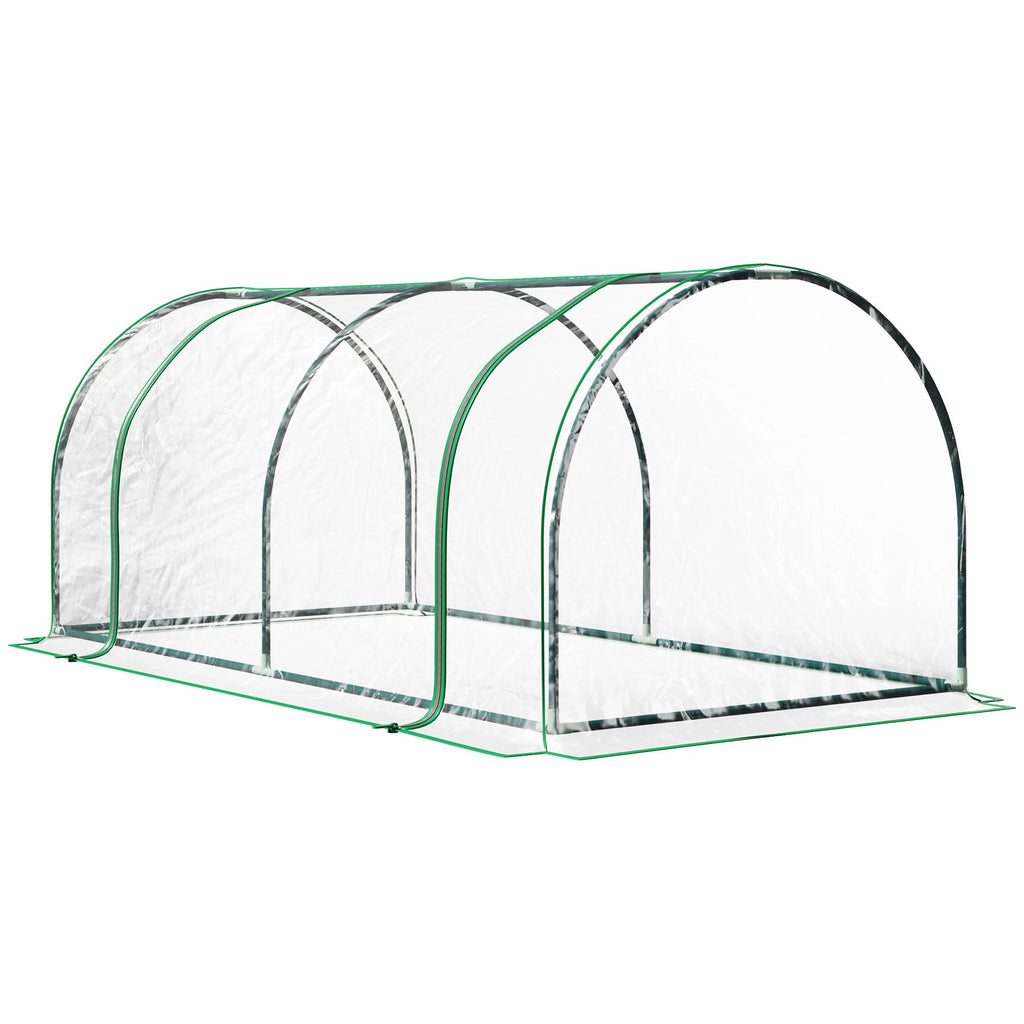 EASYCOMFORT tunnelkas met stalen frame en PVC-afdekking 200x100x80 cm