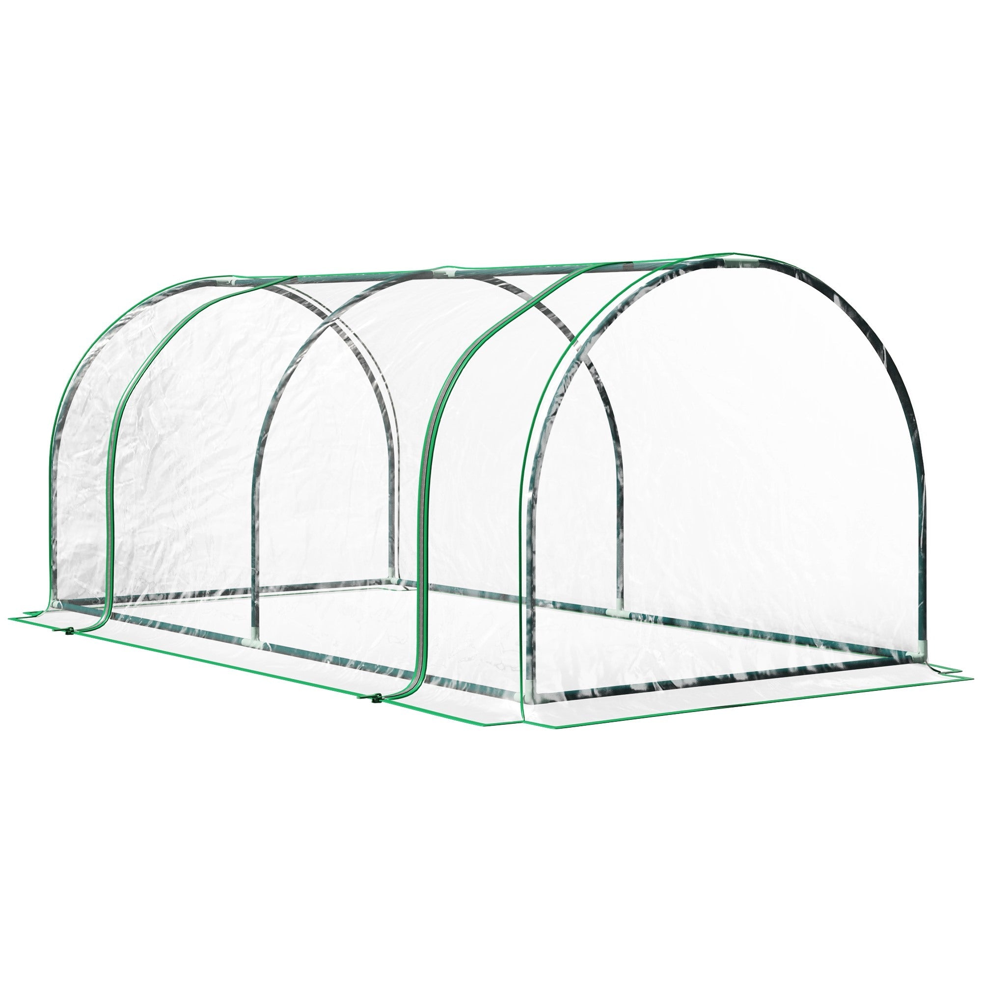 EASYCOMFORT tunnelkas met stalen frame en PVC-afdekking 200x100x80 cm