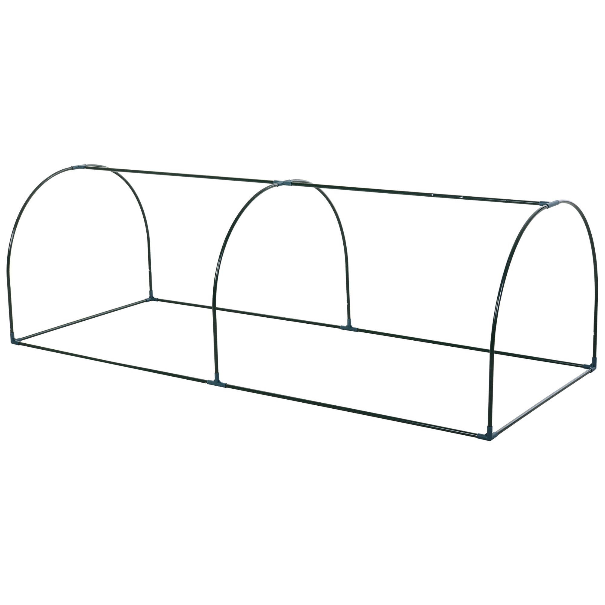 EasyComfort Oustunny serre, staal/PVC, 250x100x80 cm