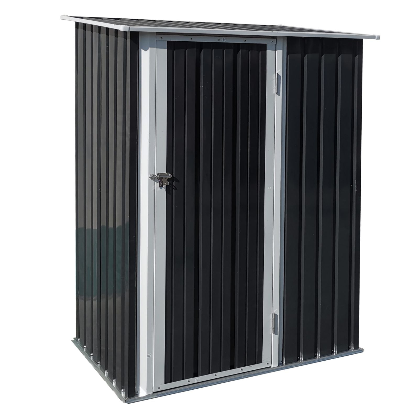 EASYCOMFORT Waterproof Steel Shed Tool Shed 142x84x189cm