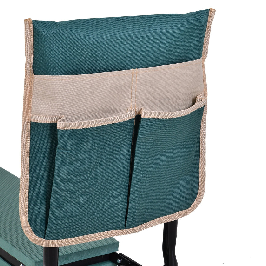 EasyComfort 2-in-1 tuinkelner en zitbank, groen/zwart