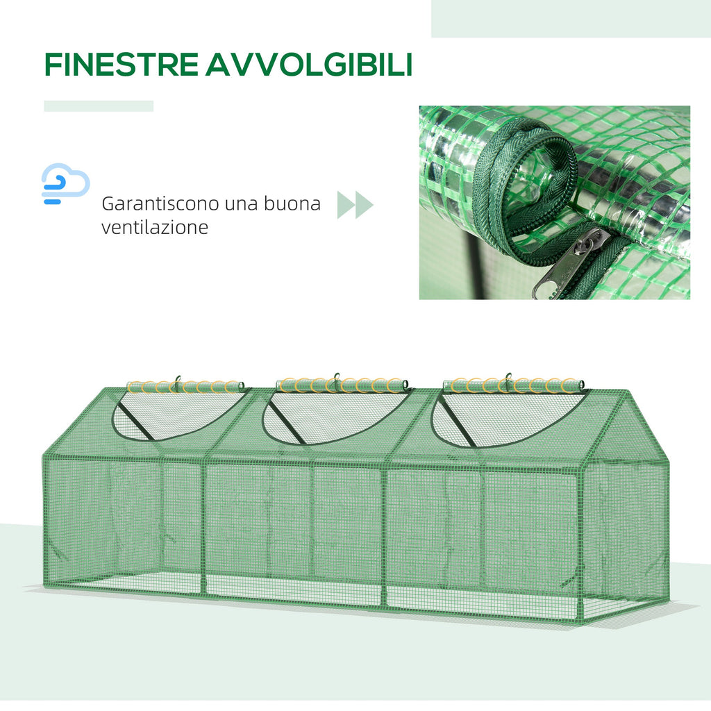 EASYCOMFORT Mini kas 180x60x60 cm met 3 oprolbare ramen