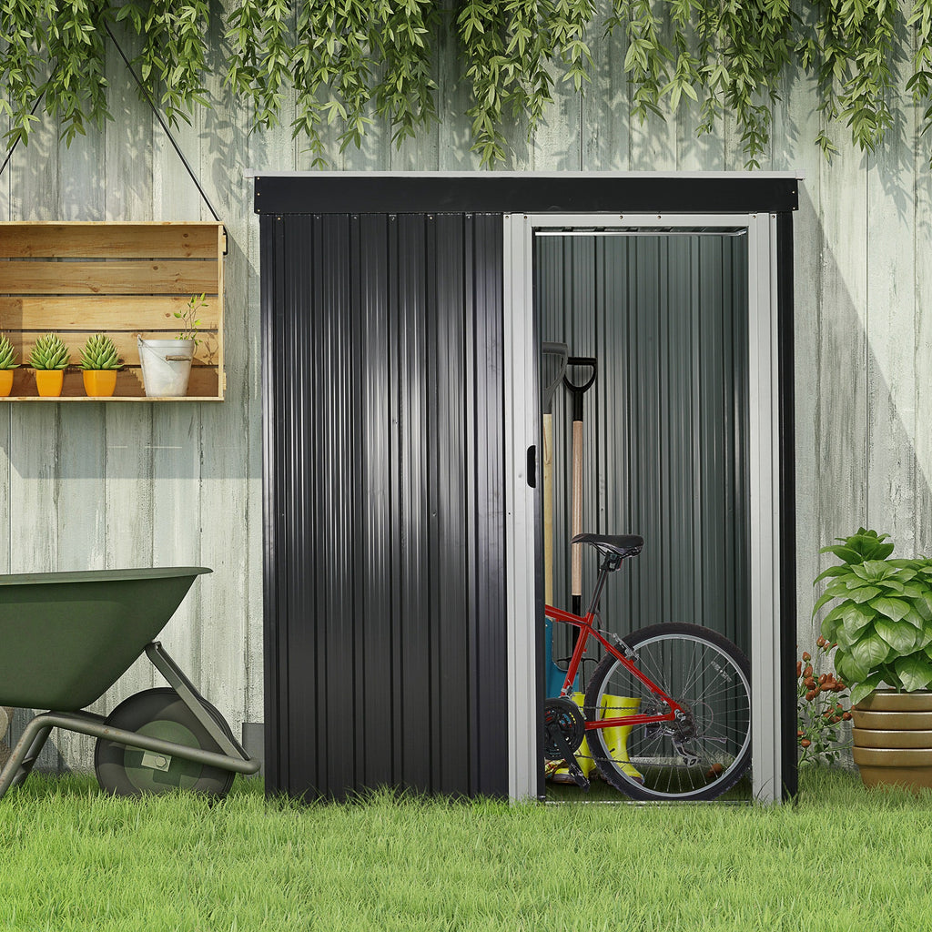 EasyComfort Tuinopbergkast 163x89x182 cm zwart