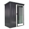EasyComfort Tuinopbergkast 163x89x182 cm zwart