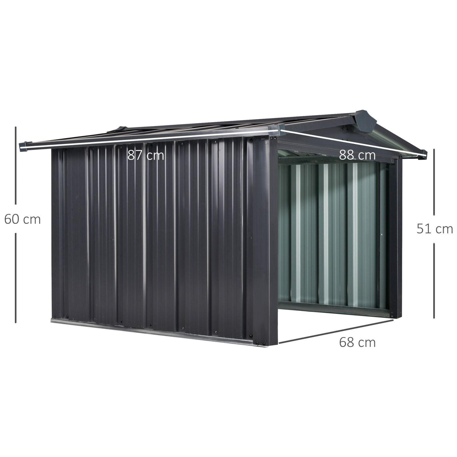 EASYCOMFORT Garage for Garden Robot Mowers in Galvanized Steel