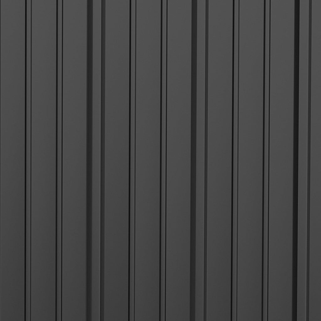 Easycomfort Casetta da Giardino Porta Utensili in Lamiera Acciaio with Serratura, 161.5x94.5x196cm, black