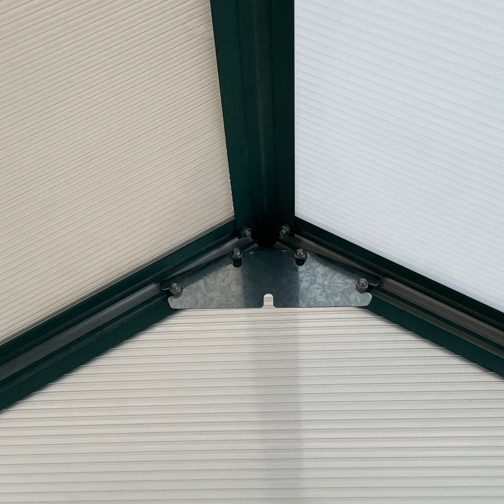 EasyComfort tuinkas polycarbonaat 244x500x216 cm groen