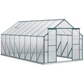 EasyComfort tuinkas polycarbonaat 244x500x216 cm groen