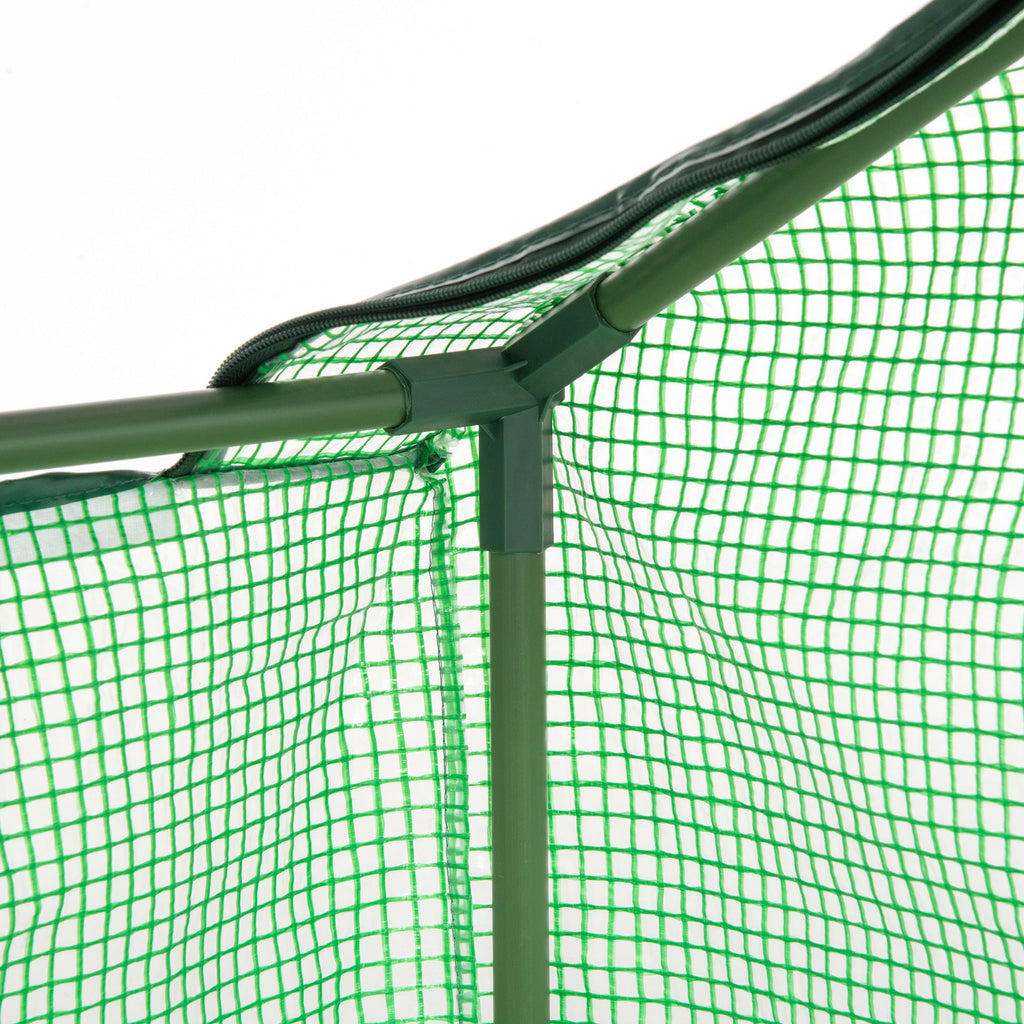 Easycomfort Serra Piccola per Giardino e Balcone with Finestre e Copertura in PE, 180x90x70cm, Verde