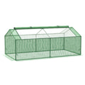 Easycomfort Serra Piccola per Giardino e Balcone with Finestre e Copertura in PE, 180x90x70cm, Verde