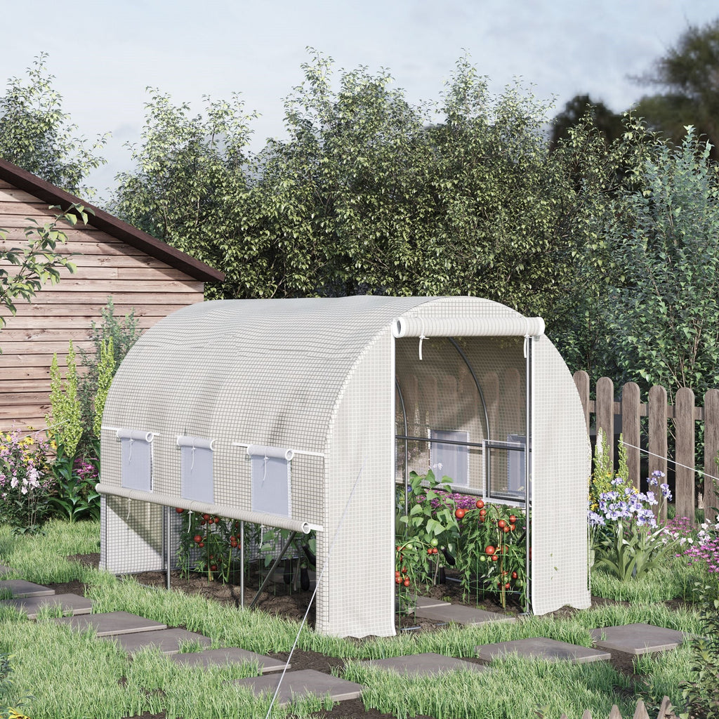 EASYCOMFORT Kas 3x2x2 m | Stalen frame & PE-afdekking